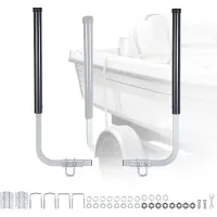 StarTech.com Bootsanhänger-Seitenführungen - Führungspfosten - Höhe 101,6/121,9 cm - Verstellbare Breite 0–13 cm - Hochfester Stahl - PVC-Rohre - Für Ski-, Angel- und Segelboote