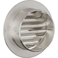 vidaXL Lüftungsgitter 8 pcs Silber 100 mm Edelstahl