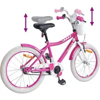 vidaXL Kinderfahrrad 18 Zoll für 5-7 Jahre alt Rosa