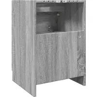 vidaXL Waschbeckenunterschrank Grau Sonoma 40x37x59 cm Holzwerkstoff