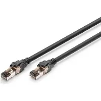 Digitus CAT 8.1 S/FTP-Patchkabel, 3 m, 3 m, Cat8.1, S/FTP (S-STP), RJ-45, RJ-45, Schwarz