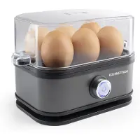 DS Produkte GOURMETmaxx Design-Eierkocher für 6 Eier mit Messbecher & Eierstecher - kompakt