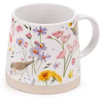 Puckator Steingutbecher – Blumen und Vögel