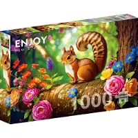 Enjoy Puzzle Blossom-Eichhörnchen Puzzle 1000 Teile