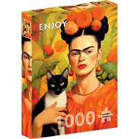 Enjoy Puzzle Frida Kahlo und ihre Katze Puzzle 1000 Stück