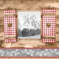Mank Serviette Tissue Almblick, 33 x 33 cm, 100 Stück