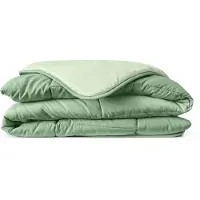 Eleganzzz Eazy Sommerbettdecke ohne Bezug – Grün – 200x200 – Mikrofaser – leicht & kühl