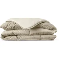 Eleganzzz Eazy Sommerbettdecke ohne Bezug – Beige – 140x200 – Mikrofaser – leicht & kühl