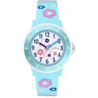 s.Oliver Kinderuhr mit süßem Blumenprint SO-4498-PQ
