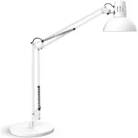 MAUL Schreibtischlampe MAULstudy, weiß / opal, für Arbeitszimmer / Büro, Metall, Tischlampe