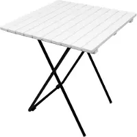 Linder Exclusiv GmbH LEX Holz-Metall Klapptisch 45 x 45 x 50cm (H) schwarz / weiss MC4710