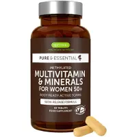Igennus Multivitamin für Frauen 50+, Wechseljahre, methylierter B-Vitamin-Formel, Calcium, Magnesium 60 Pc Tabletten
