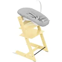 Stokke Tripp Trapp Bundle Treppenhochstuhl inkl. Newborn Set Light Grey, gelb