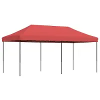 Syfax Partyzelt Faltbar Pop-Up Burgunderrot 580x292x315 cm