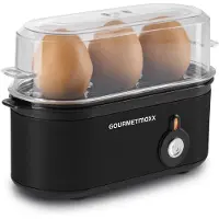 DS Produkte GOURMETmaxx Design-Eierkocher für 3 Eier mit Messbecher & Eierstecher - kompakt