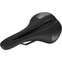 Spank Bikes Oozy Fahrradsattel, orange, 280g, 144x265mm, hohle Sattelstreben, flaches Design