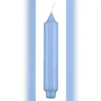 Kopschitz Kerzen Stabkerzen mit Zapfenfuß (Punchkerzen) Blue Bell Hellblau 17 x 3 cm, 12 Stück