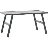vidaXL Garten-Couchtisch Schwarz 90x45x35 cm Pulverbeschichteter Stahl