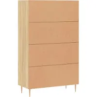 vidaXL Highboard Sonoma-Eiche 69,5x31x115 cm Holzwerkstoff