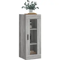vidaXL Wandschrank Grau Sonoma 34,5x34x90 cm