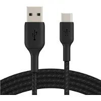 Belkin CAB002BT2MBK, 2 m, USB A, USB C, Schwarz