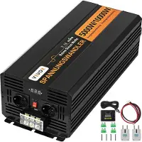 Vevor 5000 W, 24 V, 230 V, reiner Sinus-Wechselrichter-Generator, 10000 W Spitzenleistung, praktisch