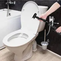 Markenlos Bidet Handbrause Set Edelstahl Handheld Bidet Sprayer für Toilette Schwarz Handbrause mit 3,1m Schlauch