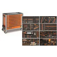 Beta Werkzeugwagen mit 9 Schubladen, 716-teilig, 2400S XLO9/E-XXL, orange