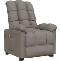 Syfax Massagesessel Taupe Stoff