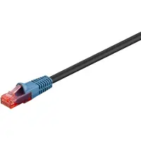 Goobay 94393, 30 m, Cat6, U/UTP (UTP), RJ-45, RJ-45, Schwarz