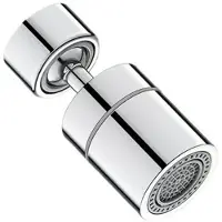 INF Dual-Mode-Wasserhahnbelüfter mit 720-Drehung Silver