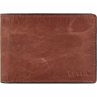 Fossil Geldbörse Derrick Flap Bifold Brown braun