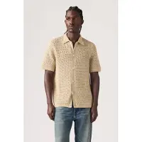 Levi's Sweater Knit Shirt Beige Größe: L | Hemden Outlet | Herren | Braun