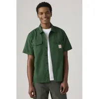Levi's Short Sleeve Worker Shirt Green Größe: XL | Casual hemden Outlet | Herren | Grün