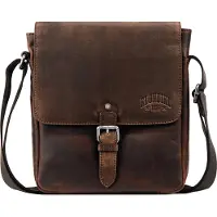 Klondike 1896 Umhängetasche Schultertasche Digger Erin Shoulderbag with Flap Dark Brown braun