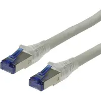 Roline Patchkabel Cat.6A (Class EA) S/FTP (PiMF), Massivdraht, LSOH, grau, 30 m