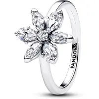 Pandora 193000C02 Damen-Ring Herbarium Funkelnde Blume