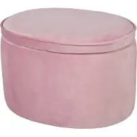 Roba hocker Lil Sofa junior 33 x 42 x 27 cm Samt rosa