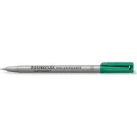 Staedtler 311-5 Lumocolor Universalstift S-Spitze, 0.4 mm, 10 Stück, grün