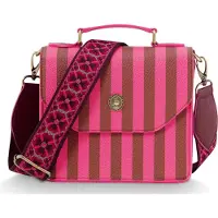 Pip studio Umhängetasche Schultertasche Frances Cross Body Bag Stripe Pink