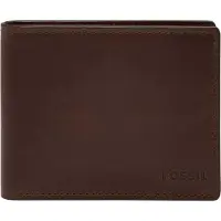 Fossil Kartenetui Derrick RFID Bifold Dark Brown braun