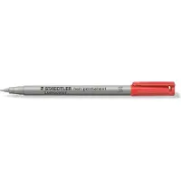 Staedtler 10 Lumocolor Folienstifte rot 0,4 mm non-permanent