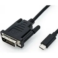 Roline USB Typ C - DVI Adapterkabel, ST/ST, 1 m