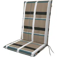 Doppler Stuhlauflage Hochlehner Midi Living 110x48x6 cm, braun schwarz rot