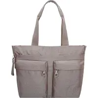 Mandarina Duck Handtasche MD20 Wide Shopper QMT18 Taupe (16.1 Liter)