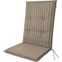 Doppler Stuhlauflage Hochlehner Midi Living 110x48x6 cm, braun weiss