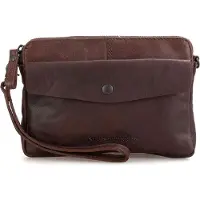 Spikes & Sparrow Leder Umhängetasche Idaho Crossover Dark Brown dunkelbraun