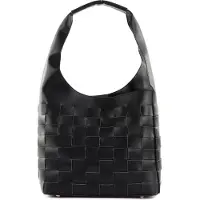 Seidenfelt Manufaktur Handtasche Hobo Woven black