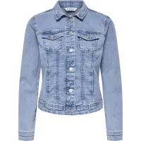 ONLY Jeansjacke "ONLWONDER – Jeansjacke mit Teilungsnähten und Stretch" sehr figurbetont, casual, Denim, Baumwollmischung, Brusttaschen