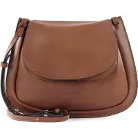 Marc O'Polo Leder Umhängetasche Auri Crossbody Bag Toffee Brown braun
